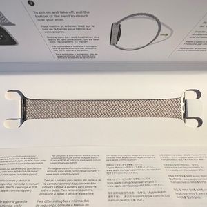 Apple Watch - Braided Solo Loop in Starlight BAND ONLY - Size 7
